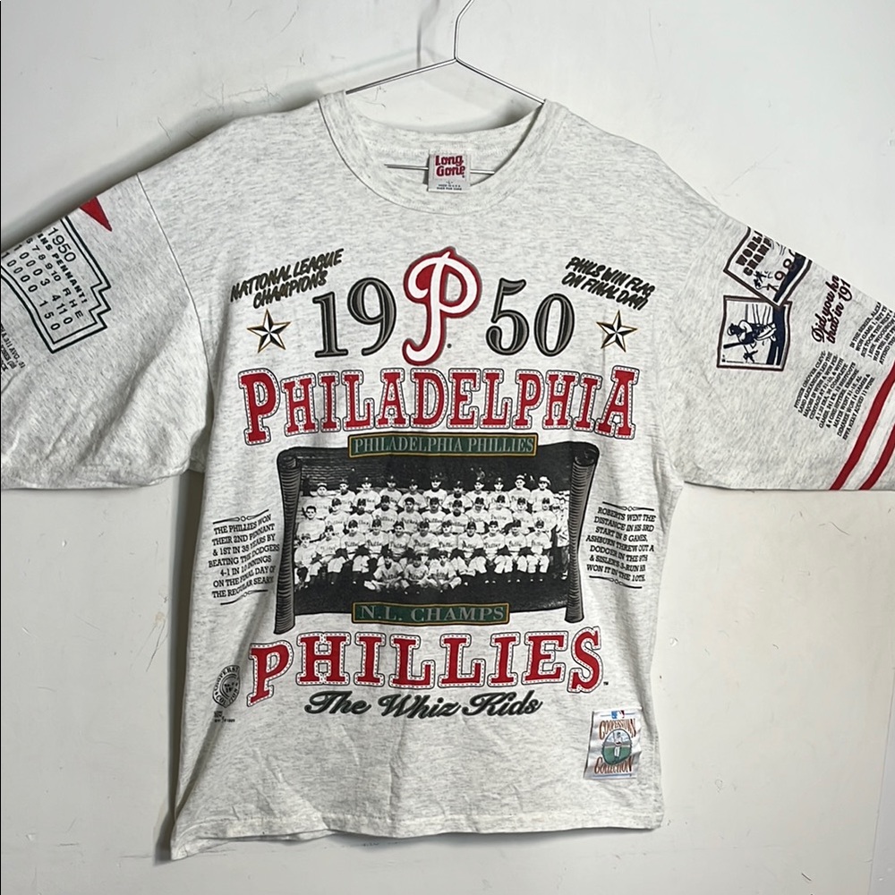 90s Vintage Philadelphia Phillies MLB Cooperstown Collection Shirt Size Large